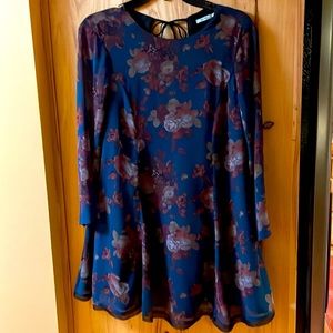 Urban Outfitters Kimchi Blue floral lined dress sz small